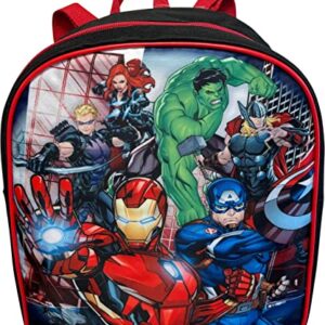 Ruz Avengers Toddle Boy 12 Inch Mini Backpack (Black-Red)