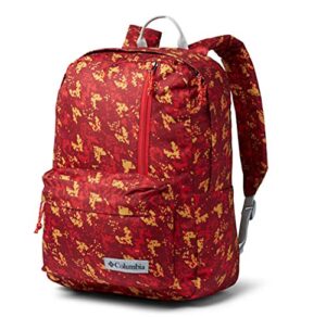 columbia sun pass ii day pack laptop/travel backpack (one size, red/multi)