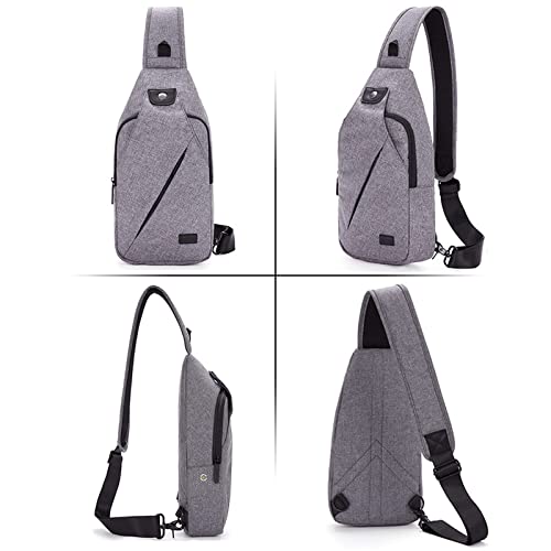 Peicees Sling Bag For Men Women Wateproof Sling Backpack Mens Crossbody Bag Chest Bag Sling Purse For Women Travel/Hiking