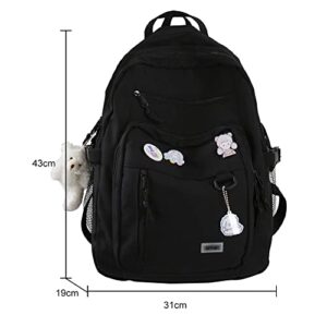 Preppy Backpack Aesthetic Laptop Backpack for School Women Girls Light Academia Backpack Bookbag f2f Backpack Back to School Backpack Supplies
