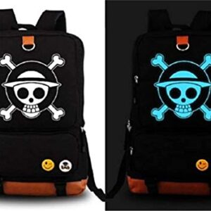 Mxcostume Anime Backpack One Piece Luminous Large Capacity School Bag Cosplay Bookbag (Pattern1)