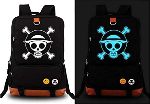 Mxcostume Anime Backpack One Piece Luminous Large Capacity School Bag Cosplay Bookbag (Pattern1)