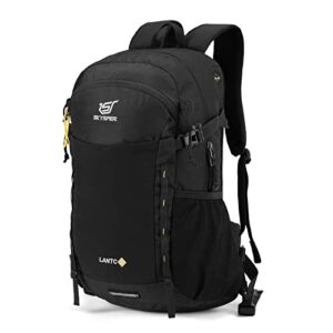 skysper hiking daypack 30l water-resistant camping backpacks, day packs for travel outdoor camp men women black