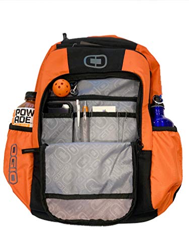 Pickleball Marketplace | Midsize Paddle/Equipment Backpack - Orange - Perfect for Pickleball - 3 Spacious Compartments - Will Hold Multiple Paddles