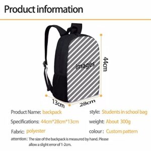 Koanogo Teenager Boys Basketball Player Backpacks School Bags 3D Basketball Schoolbag Black Bookbags (qx1)