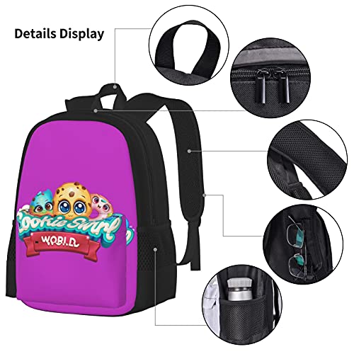 Cookie Swirl C Backpack Teen Boys Girl School Book Bag With Lunch Box Pen Case 3 In 1