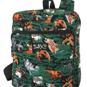 Wolf Bear Deer Backpack Small Wolf Lodge - CUTE Travel Day BAG