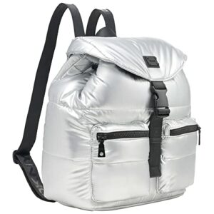 DKNY Avia Backpack, Silver/Black