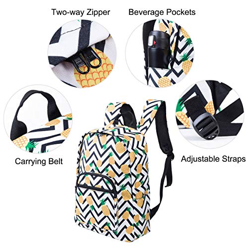 Pineapple Backpack Back Pack Bookbag School Bag for Girls Boys Kids Lightweight Oxford Backpacks for Elementary Middle School College Travel Rucksack Christmas Gifts