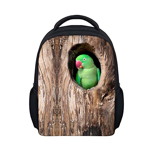 Beauty Collector Kids Mini Backpack Bird Print Preschool Bag Durable Cute Bag For Toddler