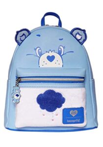 care bears grumpy bear flocked mini-backpack – entertainment earth exclusive