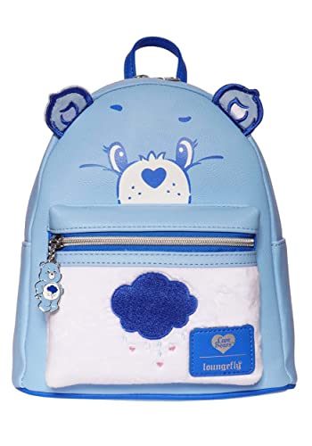 Care Bears Grumpy Bear Flocked Mini-Backpack - Entertainment Earth Exclusive