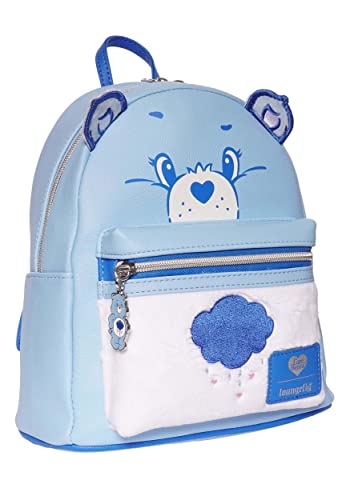 Care Bears Grumpy Bear Flocked Mini-Backpack - Entertainment Earth Exclusive