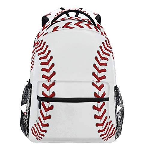 Oarencol Sport Baseball Softball Pattern Backpacks School Book Travel College Shoulder Bag