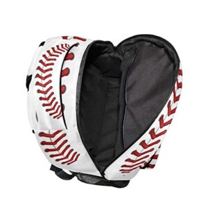 Oarencol Sport Baseball Softball Pattern Backpacks School Book Travel College Shoulder Bag