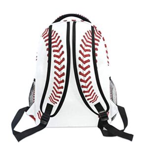 Oarencol Sport Baseball Softball Pattern Backpacks School Book Travel College Shoulder Bag