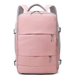 travel backpack purse for women, duffel bag waterproof carry on backpack hiking backpack (1_3 pink)