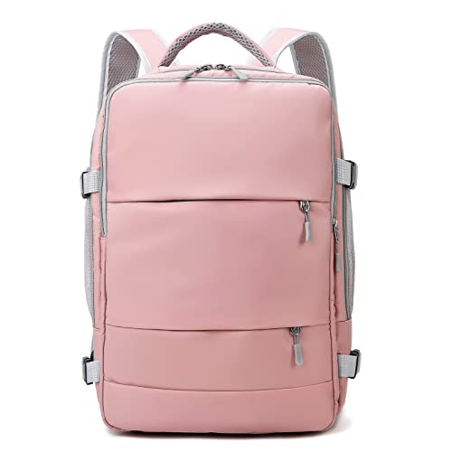 Travel Backpack Purse for Women, Duffel bag Waterproof Carry On Backpack Hiking Backpack (1_3 Pink)