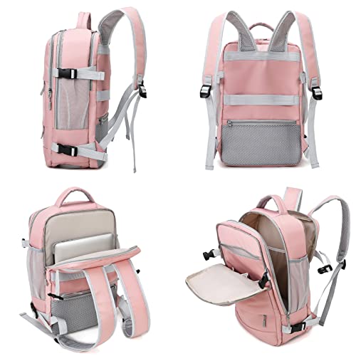 Travel Backpack Purse for Women, Duffel bag Waterproof Carry On Backpack Hiking Backpack (1_3 Pink)