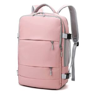 Travel Backpack Purse for Women, Duffel bag Waterproof Carry On Backpack Hiking Backpack (1_3 Pink)