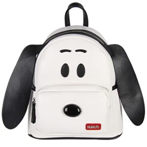 Peanuts Classic Comic Character Face Snoopy Zippered Mini Small Backpack Bag