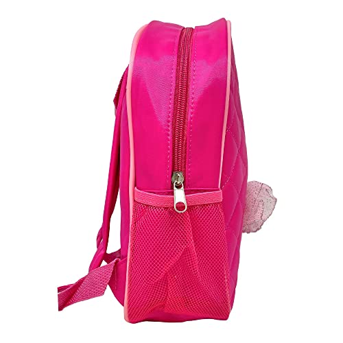 The Trendy Turtle Personalized Quilted Hot Pink Tutu Princess Themed Backpack Ballet Dance Bag with Custom Name