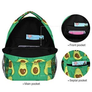 SUABO Funny Avocado Laptop Backpack for School Students Tablet Travel School Bag for Teens Boys Girls