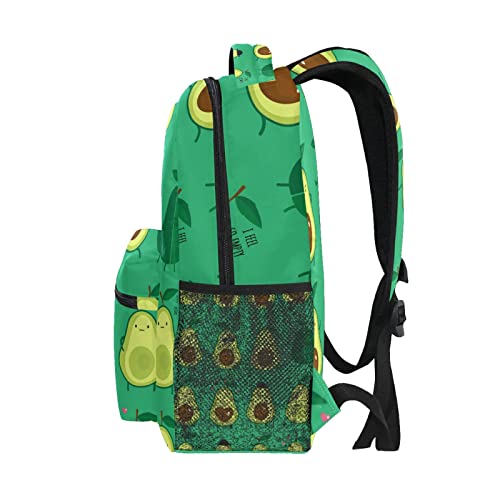 SUABO Funny Avocado Laptop Backpack for School Students Tablet Travel School Bag for Teens Boys Girls