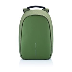 XDDesign Bobby Hero Regular Anti Theft Waterproof Travel Laptop Backpack with Integrated USB Charging Port and Sunglasses Holder, Green