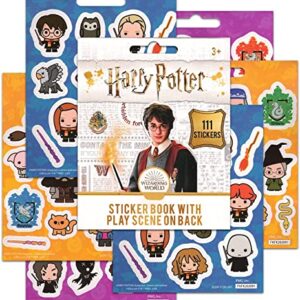 Fast Forward New York Harry Potter Preschool Backpack for Kids, Toddlers,6 Pc School Supplies Bundle with Hogwarts 10inch Mini Boys and Girls, Stickers, Decal, More