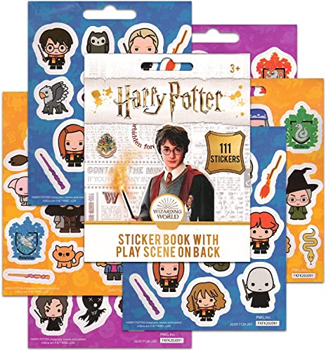 Fast Forward New York Harry Potter Preschool Backpack for Kids, Toddlers,6 Pc School Supplies Bundle with Hogwarts 10inch Mini Boys and Girls, Stickers, Decal, More