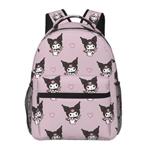 zqiyhre kuro backpack print cartoon small laptop backpack school backpack for teens