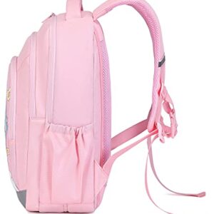 Abshoo Cute Kids Backpack For Girls Kindergarten Elementary Unicorn School Backpacks With Chest Strap (Unicorn Pink)