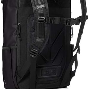 Chrome Industries Volcan 15 Inch Laptop Backpack - Daypack Bag, Black Tarp, 31 Liter