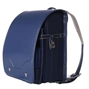 randoseru automatic lock japanese school bags for girls boys senior pu leather light weight rain cover