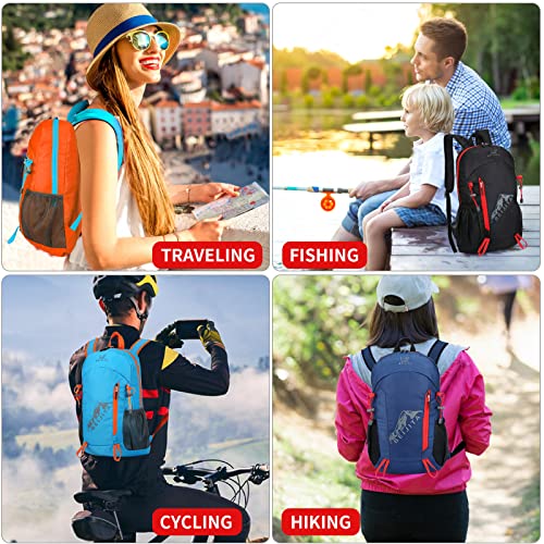 BEIJITA 20L Lightweight Foldable Backpack Small Hiking Backpack Women Men Camping Outdoor Packable Daypack Travel Backpack, Waterproof Day Packs Backpacks Hiking(Dark Blue)