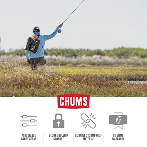 Chums Storm Sling LTD Crossbody Backpack – Adjustable Hiking & Fishing Gear Sling Bag For Men and Women (Fish Camo Green)