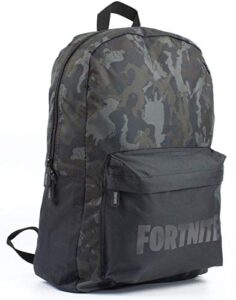 fortnite character camo llama all over print black/khaki backpack bag