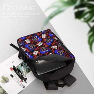 Xgvuqqi Horror Game Backpack Shoulder Bag Cartoon Cosplay Laptop Bag 17" (Pop-2)