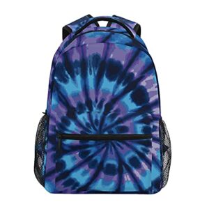 alaza tie dye bule unisex schoolbag travel laptop bags casual daypack book bag