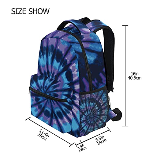 ALAZA Tie Dye Bule Unisex Schoolbag Travel Laptop Bags Casual Daypack Book Bag