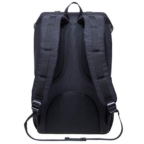 KAUKKO Laptop Travel Backpack, Outdoor Rucksack Fits 15.6 Inch Laptop(18-Black)