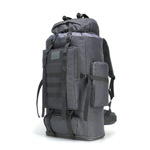 kxbunqd waterproof camping hiking backpack 70l/100l molle rucksack large daypack for travelling