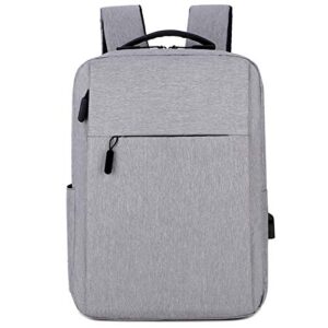 snowdove laptop backpack 15.6 inch, business durable laptops travel backpacks with usb charging port (gray)
