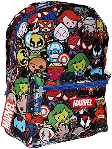 Avengers Backpack with Lunch Bag - Bundle with 16” Avengers Backpack for Boys 8-12, Avengers Lunch Box, Water Pouch, Avengers Stickers, More | Marvel Avengers Backpack with Lunch Box