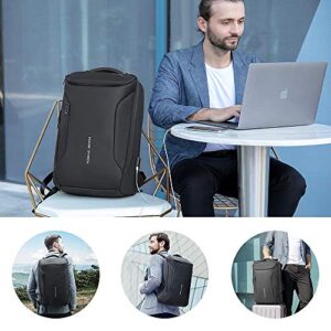 Waterproof backpack for Travel Flight Fits 17.3Inch Laptop&Men’s Crossbody Pack Fanny Pack Compact EDC Sling Bag Large Waist Bag Pack