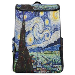 travel backpack van gogh the starry night beach gym backpack for men or women outdoor sports big carry on bag