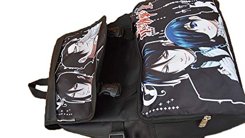 HAMIQI Anime Style Cosplay Black Butler Backpack Young Teens School Bag Fashion Casual Backpack Laptop Book Bag
