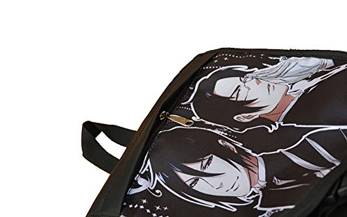 HAMIQI Anime Style Cosplay Black Butler Backpack Young Teens School Bag Fashion Casual Backpack Laptop Book Bag