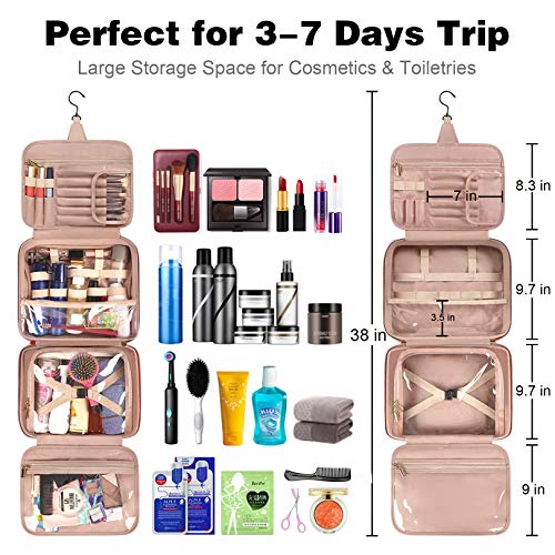 Lunch Backpack, Insulated Cooler Backpack Lunch Box Laptop Backpack with USB Port for Women Men, Toiletry Bag, Hanging Travel Makeup Bag for Women, Large Waterproof Cosmetic Bags Travel Organizer